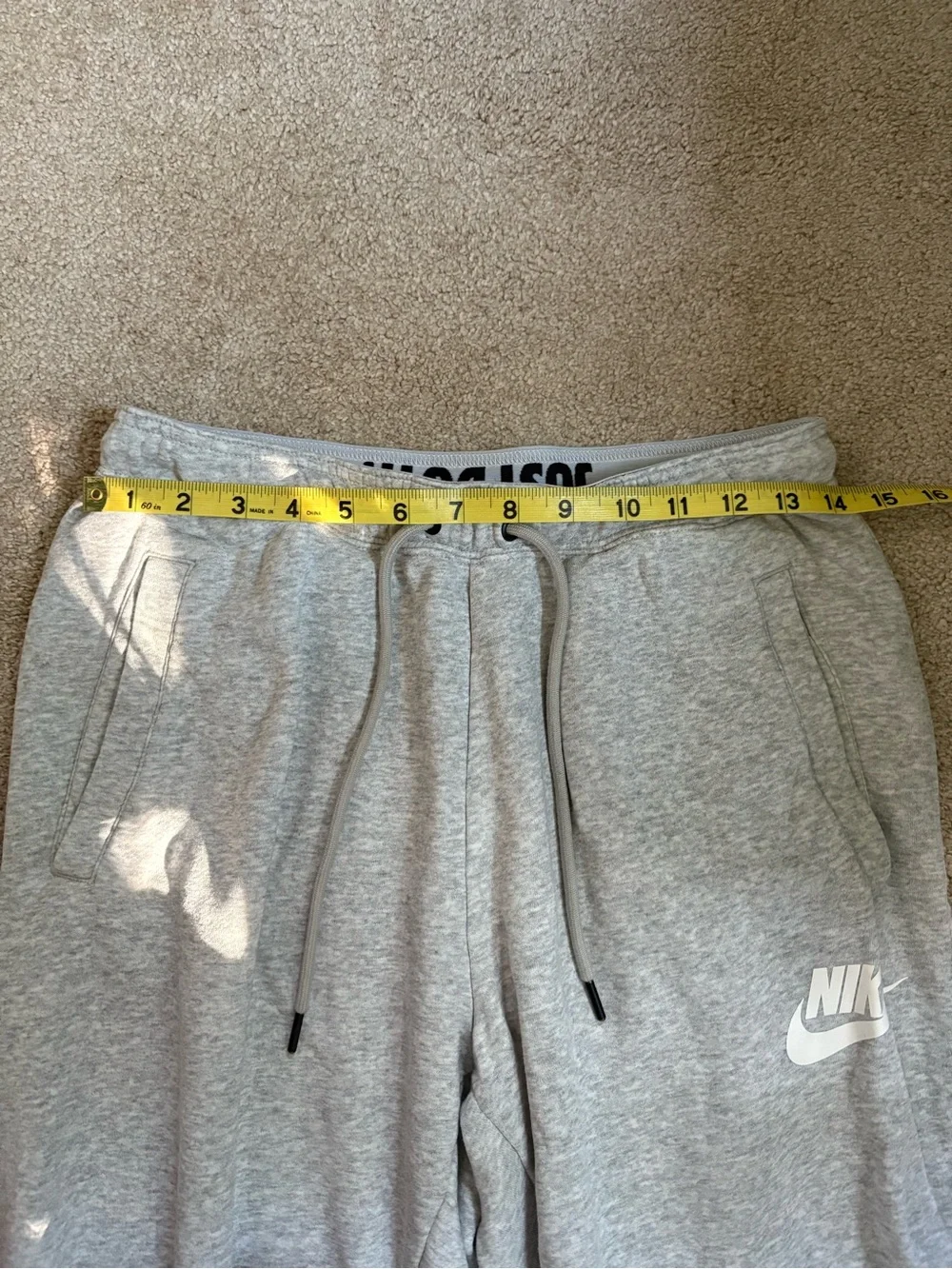 Nike Women’s Grey Fleece Jogger Pants Drawstring